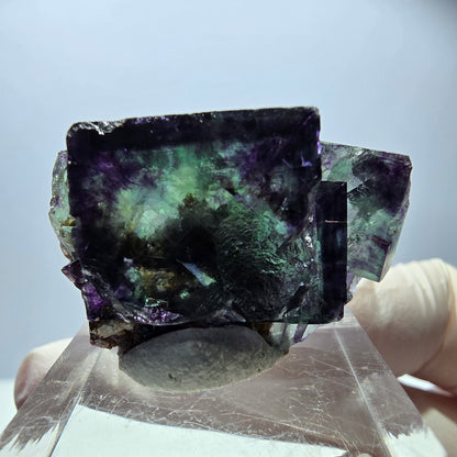 Rare Fluorite Cube Specimen, green purple Okorusu, Namibia 33*20*13mm 