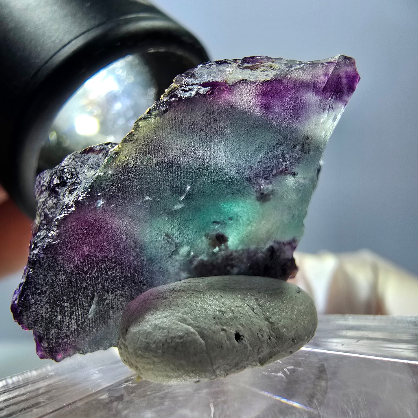 Rare Fluorite Cube Specimen, green purple Okorusu, Namibia 30*18*16mm 