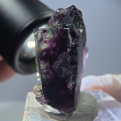 Rare Fluorite Cube Specimen, green purple Okorusu, Namibia 25*18*18mm 
