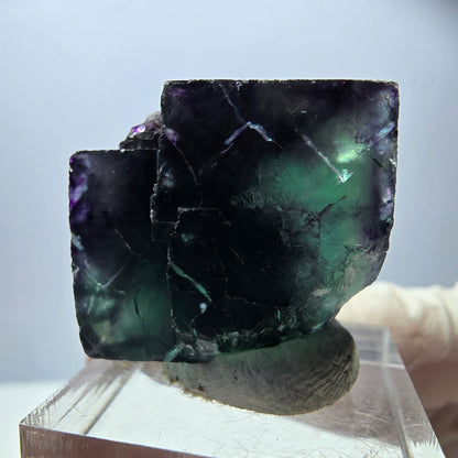 Rare Fluorite Cube Specimen, green purple Okorusu, Namibia 26*23*20mm 