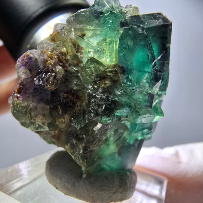 Rare Fluorite Cube Specimen, green purple Okorusu, Namibia 42*31*30mm 
