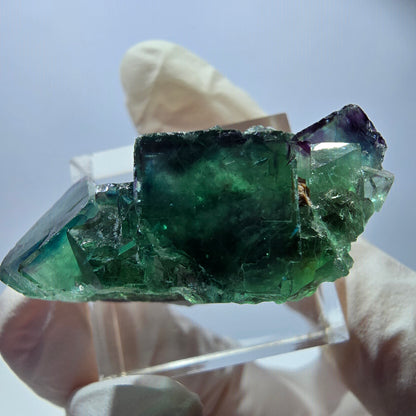 Rare Fluorite Cube Specimen, green purple Okorusu, Namibia 37*21*18mm 
