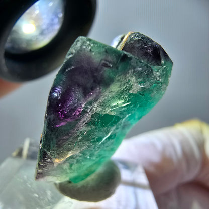 Rare Fluorite Cube Specimen, green purple Okorusu, Namibia 27*27*13mm 