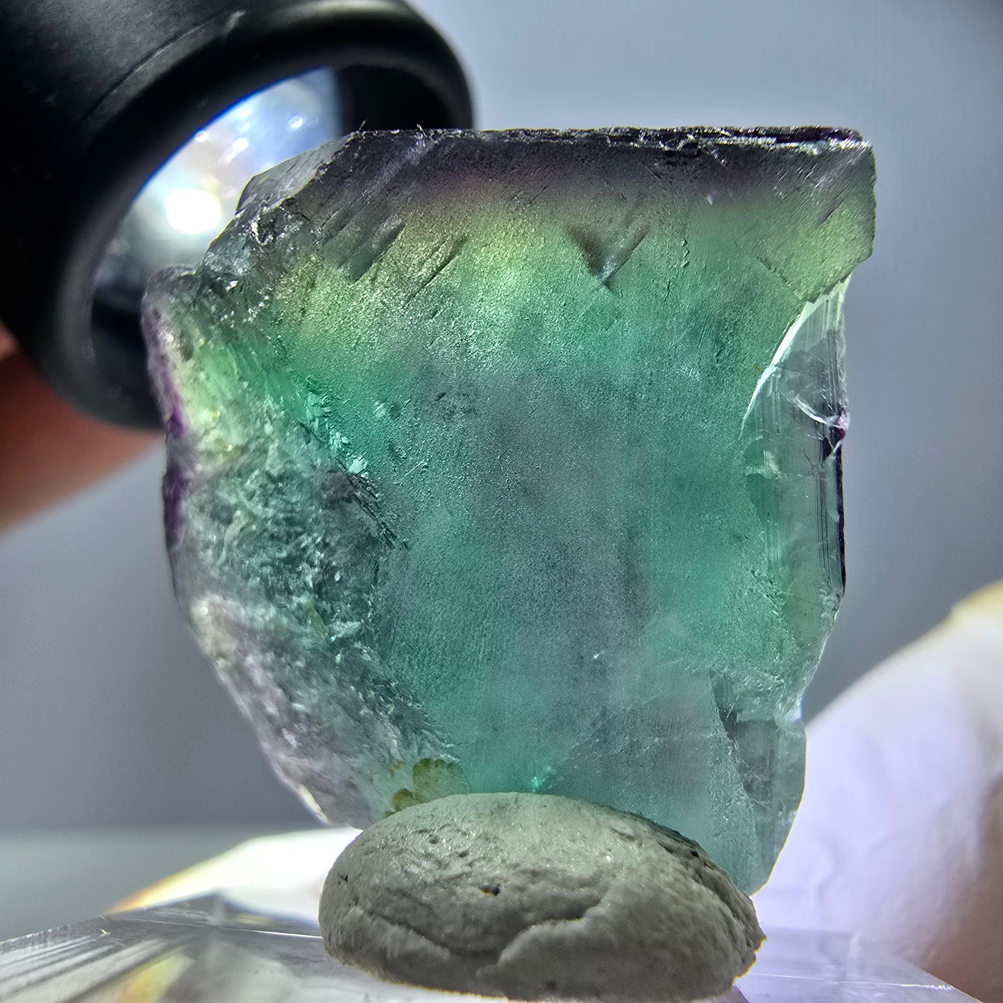 Rare Fluorite Cube Specimen, green purple Okorusu, Namibia 27*27*13mm 