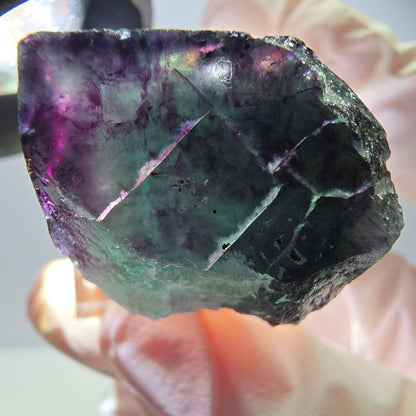 Rare Fluorite Cube Specimen, green purple Okorusu, Namibia 26*24*18mm 