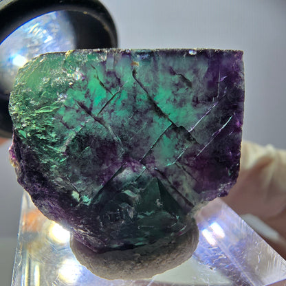 Rare Fluorite Cube Specimen, green purple Okorusu, Namibia 26*24*18mm 