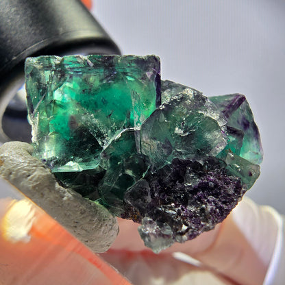 Rare Fluorite Cube Specimen, green purple Okorusu, Namibia 42*25*17mm 