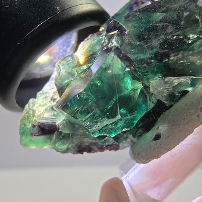Rare Fluorite Cube Specimen, green purple Okorusu, Namibia 42*25*17mm 