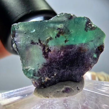 Rare Fluorite Cube Specimen, green purple Okorusu, Namibia 24*17*13mm 