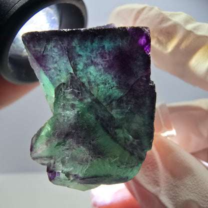 Rare Fluorite Cube Specimen, green purple Okorusu, Namibia 34*32*23mm 