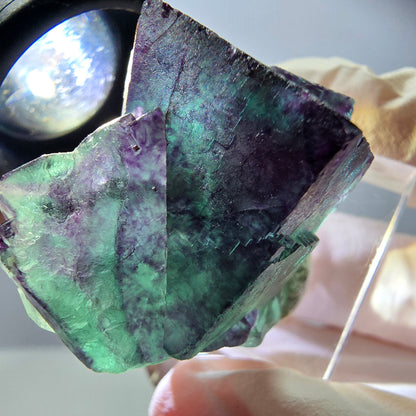 Rare Fluorite Cube Specimen, green purple Okorusu, Namibia 34*32*23mm 