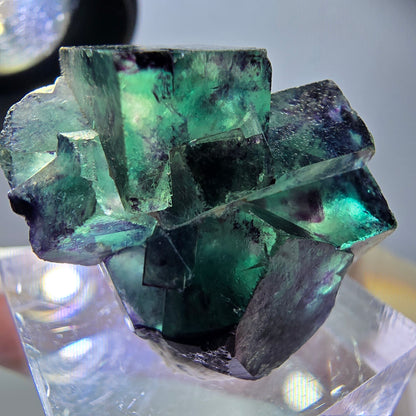 Rare Fluorite Cube Specimen, green purple Okorusu, Namibia 29*23*16mm 