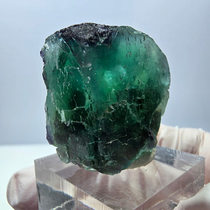 Seltene Fluorit Würfel Stufe, grün lila Okorusu, Namibia 32*28*19mm