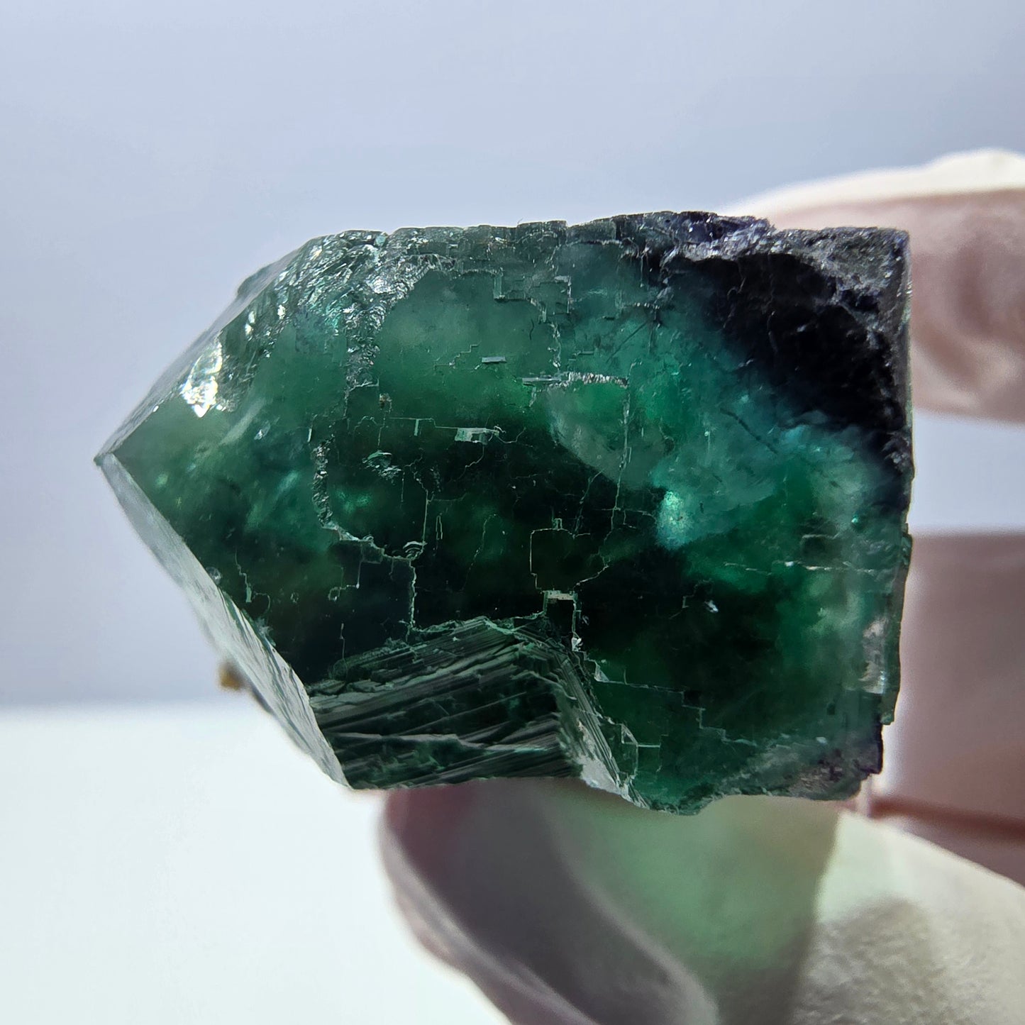 Seltene Fluorit Würfel Stufe, grün lila Okorusu, Namibia 32*28*19mm