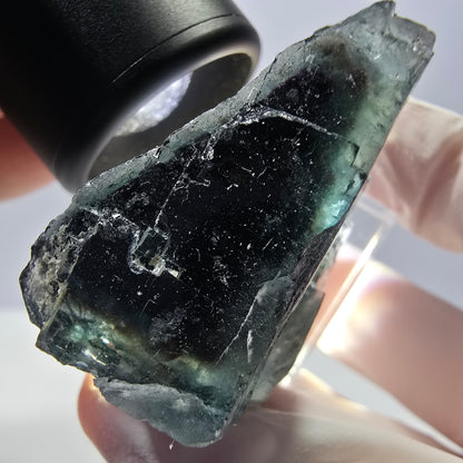 Seltene Fluorit Würfel Stufe, grün lila Okorusu, Namibia 37*34*21mm
