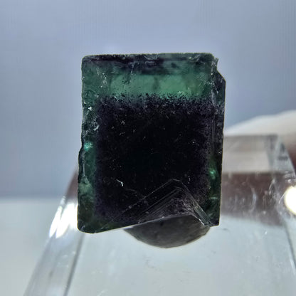 Phantom Fluorit Würfel Stufe, grün lila Okorusu, Namibia 15*12*11mm
