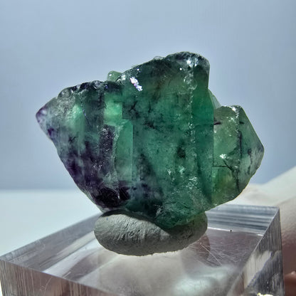 Phantom Fluorit Würfel Stufe, grün lila Okorusu, Namibia 34*25*16mm
