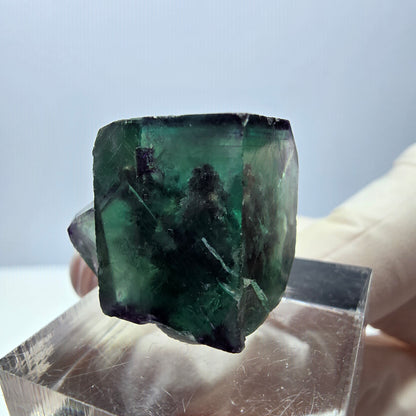Phantom Fluorit Würfel Stufe, grün lila Okorusu, Namibia 21*18*14mm