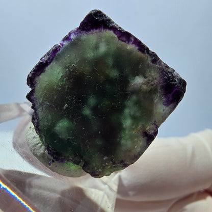 Phantom Fluorit Würfel Stufe, parkettiert, zonal Okorusu, Namibia 24*22*13mm