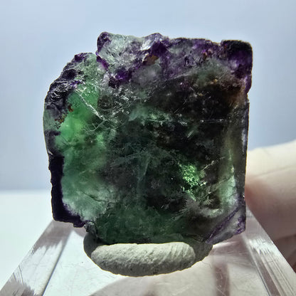 Phantom Fluorit Würfel Stufe, parkettiert, zonal Okorusu, Namibia 24*22*18mm