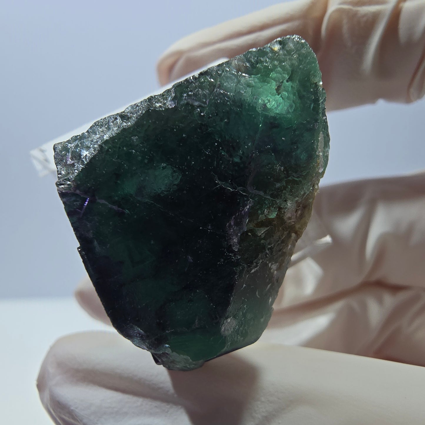 Phantom Fluorit Würfel Stufe, parkettiert grün lila Okorusu, Namibia 25*25*21mm