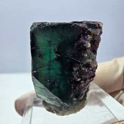Phantom Fluorit Würfel Stufe, parkettiert grün lila Okorusu, Namibia 24*23*19mm