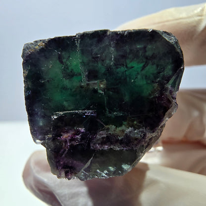 Phantom Fluorit Würfel Stufe, parkettiert grün lila Okorusu, Namibia 24*23*19mm
