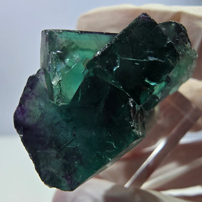 Phantom Fluorit Würfel Stufe, parkettiert grün lila Okorusu, Namibia 31*30*20mm
