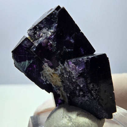 Phantom Fluorit Würfel Stufe grün lila zonal 11:11 Angel Pocket, Namibia 31*22*19mm
