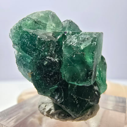 Phantom Fluorit Würfel Stufe, grün parkettiert Okorusu, Namibia 28*24*18mm