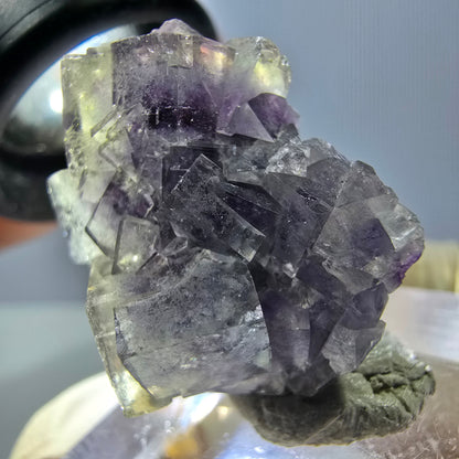 Phantom Fluorit Würfel Stufe, grün lila Okorusu, Namibia 27*21*17mm