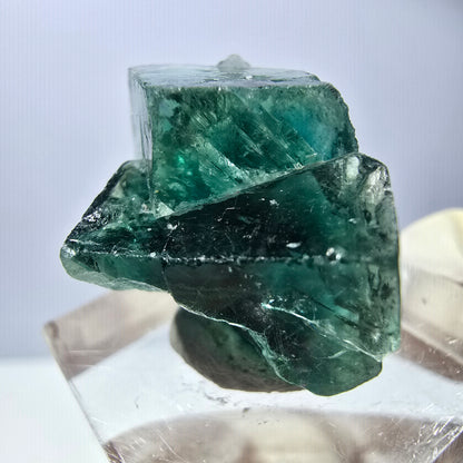 Phantom Fluorit Würfel Stufe, grün lila Okorusu, Namibia 27*19*18mm