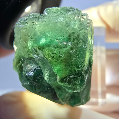 Seltene Phantom Fluorit Würfel Stufe, grün Okorusu, Namibia 28*26*19mm