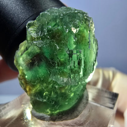 Seltene Phantom Fluorit Würfel Stufe, grün Okorusu, Namibia 28*26*19mm