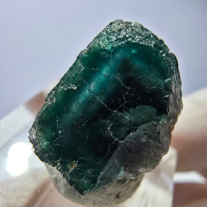 Klarer Phantom Fluorit Würfel parkettiert, grün Okorusu, Namibia 17*15*12mm