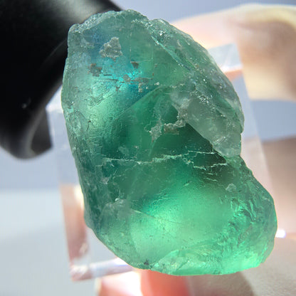 Klarer Phantom Fluorit Würfel parkettiert, grün Okorusu, Namibia 21*20*19mm