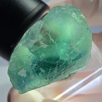 Klarer Phantom Fluorit Würfel parkettiert, grün Okorusu, Namibia 21*20*19mm