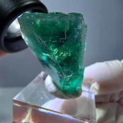 Klarer Phantom Fluorit Würfel parkettiert, grün Okorusu, Namibia 38*25*25mm