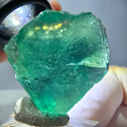 Klarer Phantom Fluorit Würfel parkettiert, grün Okorusu, Namibia 38*25*25mm