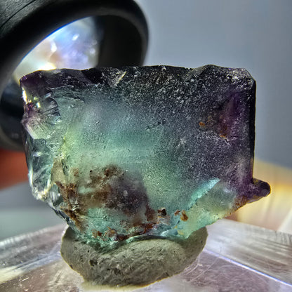 Phantom Fluorit Würfel parkettiert, grün lila Okorusu, Namibia 17*17*17mm