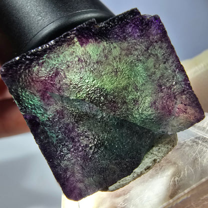 Phantom Fluorit Würfel parkettiert, grün lila Okorusu, Namibia 23*22*20mm
