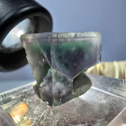 Phantom Fluorit Würfel parkettiert, grün lila Okorusu, Namibia 15*13*13mm