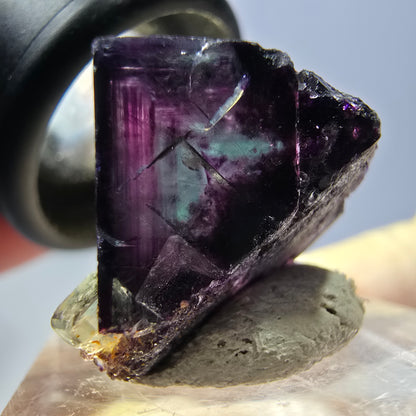 Phantom Fluorit Würfel parkettiert, grün lila Okorusu, Namibia 16*16*16mm