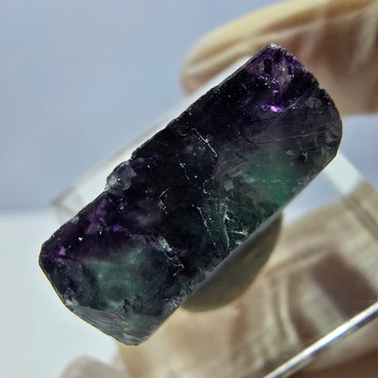 Phantom Fluorit Würfel parkettiert, grün lila Okorusu, Namibia 19*17*9mm
