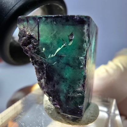 Phantom Fluorit Würfel parkettiert, grün lila Okorusu, Namibia 23*22*18mm