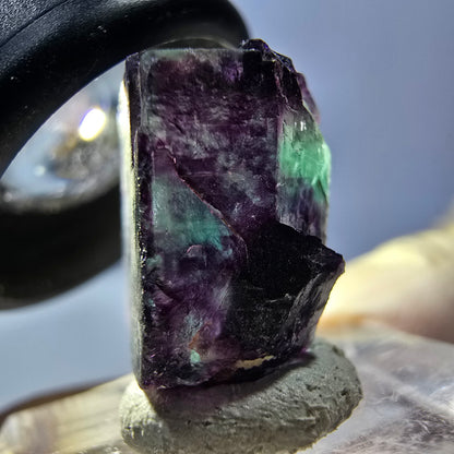 Phantom Fluorit Würfel parkettiert, grün lila Okorusu, Namibia 17*17*11mm