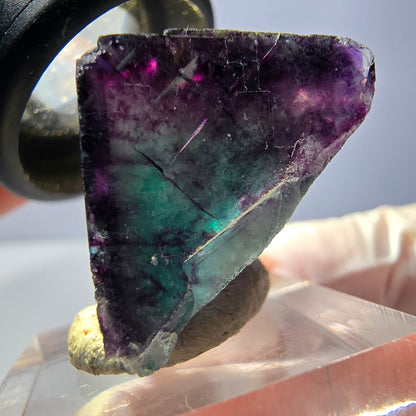 Phantom Fluorit Würfel parkettiert, grün lila Okorusu, Namibia 24*21*20mm