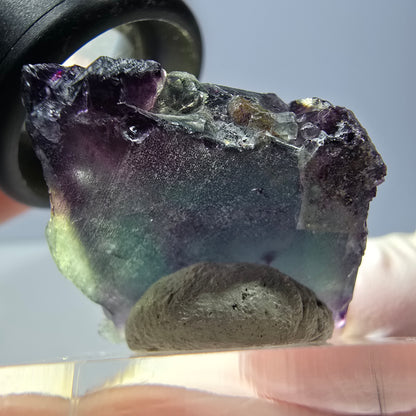 Phantom Fluorit Würfel parkettiert, grün lila Okorusu, Namibia 24*21*20mm