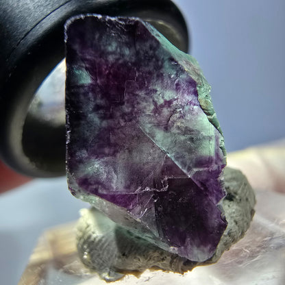 Phantom Fluorit Würfel parkettiert, grün lila Okorusu, Namibia 19*17*11mm