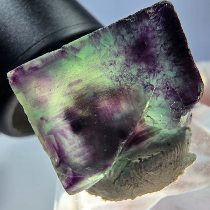 Phantom Fluorit Würfel parkettiert, grün lila Okorusu, Namibia 19*17*11mm